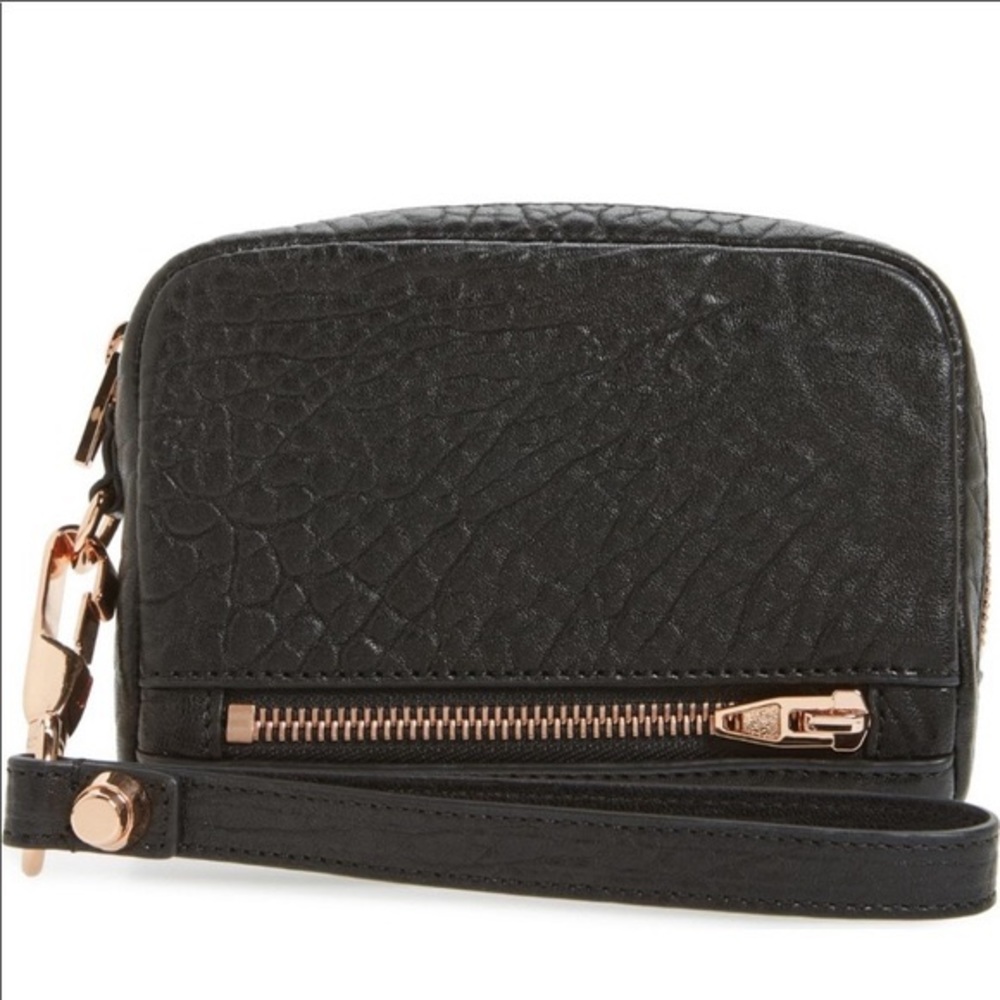 Alexander Wang Pebbled Leather Wristlet
